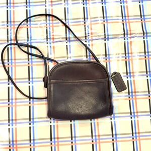 Coach Vintage Abbie Zip Brown Leather #9017 Crossbody Bag